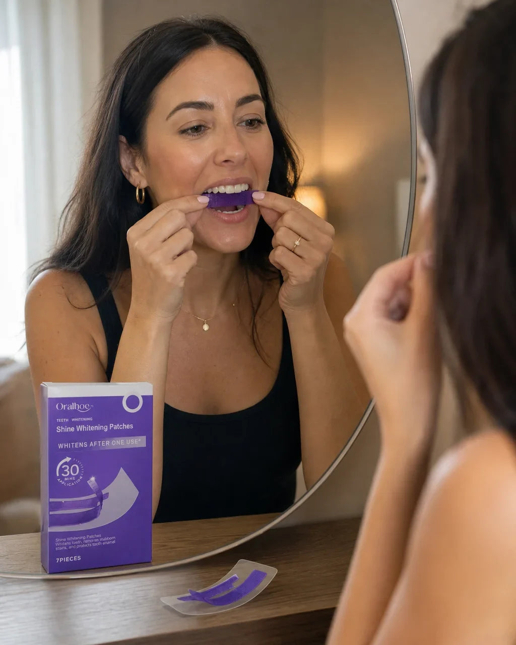 [Scale AI] lifestyle — Bandes blanchissantes violettes pour les dents